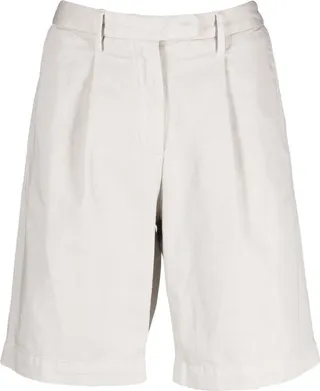 Cotton Blend Knee-Length Shorts