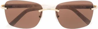 C-decor square-frame sunglasses