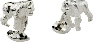 Deakin & Francis - Deakin & Francis Sterling Silver Gorilla Cufflinks