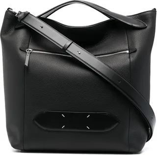 Grained-Leather Shoulder Bag