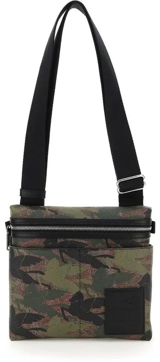 Etro Logo Patch Allover Pegaflying Print Crossbody Bag