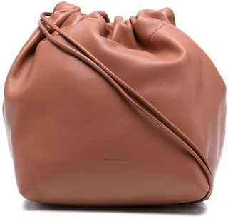 Drawstring-Fastening Shoulder Bag