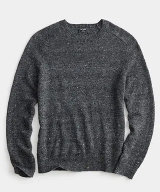 Donegal Crewneck Sweater in Vintage Pewter