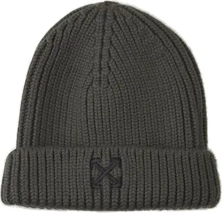 Off-White Logo Embroidered Beanie