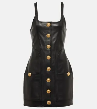 Leather minidress