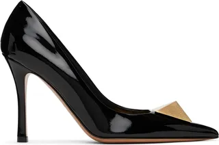 Valentino Garavani Black One Stud Heels