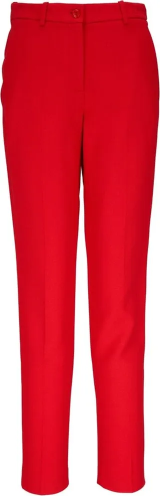 Straight-Leg High-Waisted Trousers