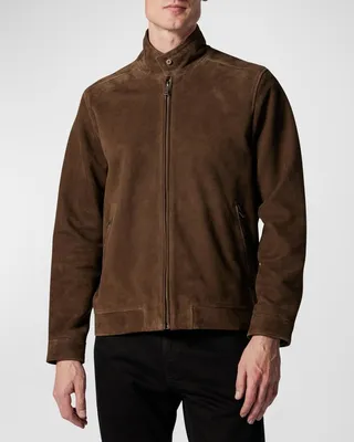 Men's Glen Massey Leather Bomber Jacket