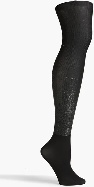 Wilma metallic 80 denier tights