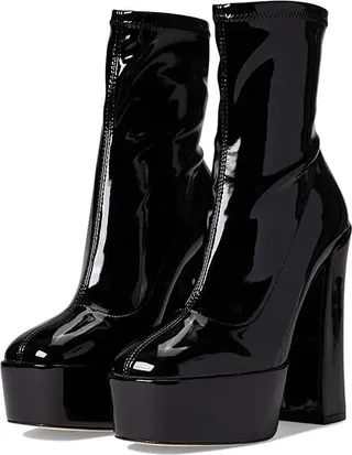 Stuart Weitzman Skyhigh 145 Platform Bootie (Black) Women's Shoes