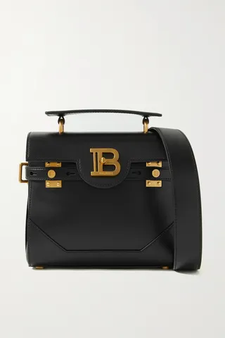 Balmain - B-buzz 23 Leather Shoulder Bag - Black