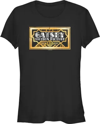 Junior's The Great Gatsby Official Logo T-Shirt - Black - Medium