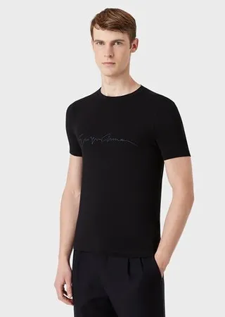 Stretch bamboo-viscose jersey T-shirt