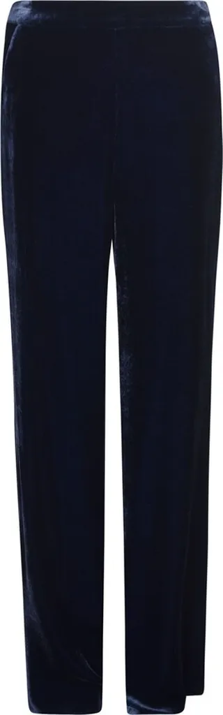 Straight Leg Elastic Waisted Trousers
