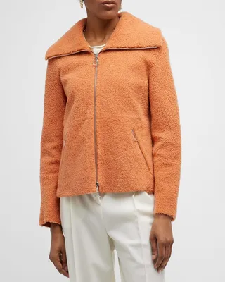 Lisa Lamb Shearling Reversible Jacket