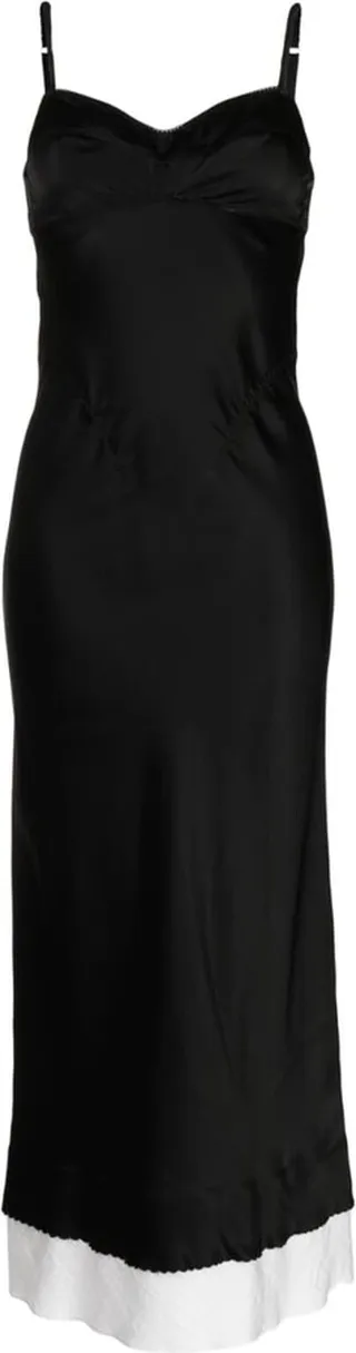 Ruffle-Detail Midi Dress