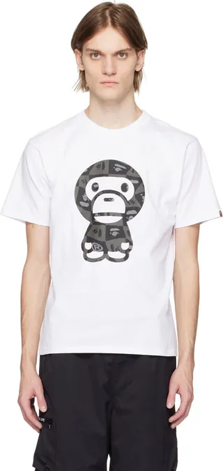 BAPE White Big Baby Milo T-Shirt