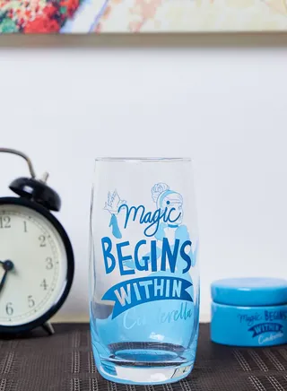 Cinderella Print Glass