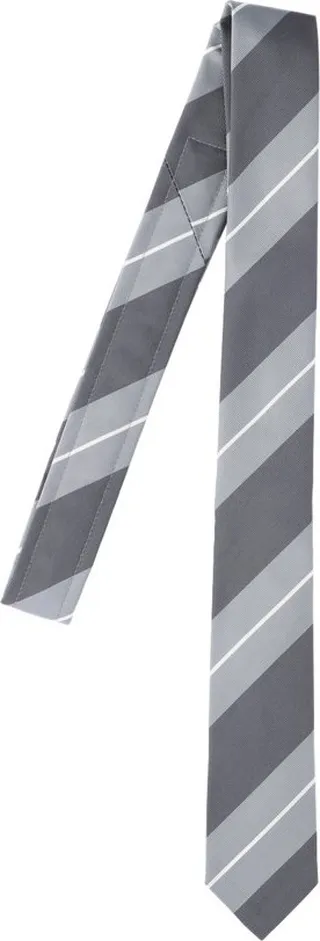 Thom Browne Diagonal Striped Pointed-Tip Tie