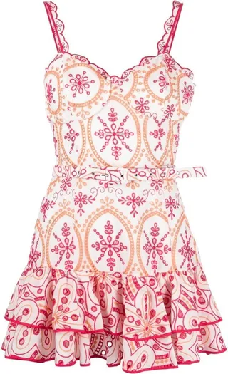 Marianne sweetheart-neckline minidress
