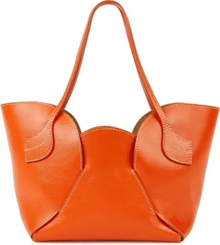 Hereu Sepal Small Leather Tote