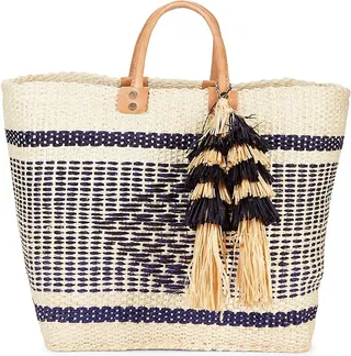 Textured Open-Top Tote