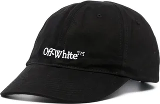 Black Logo Embroidered Baseball Cap