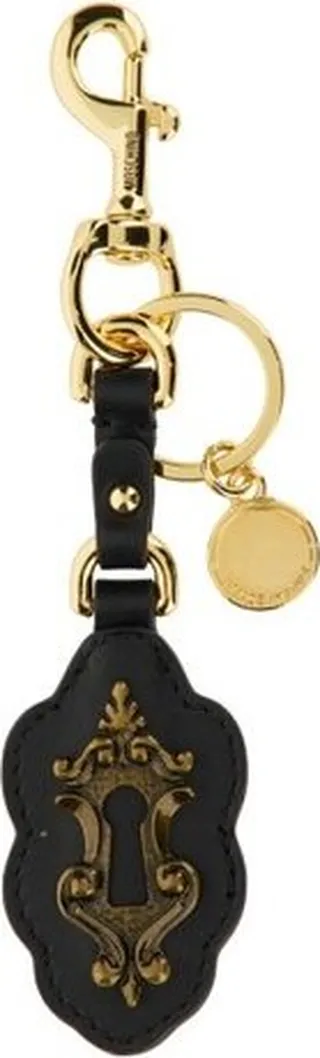 Moschino Baroque Lock Detailed Keychain