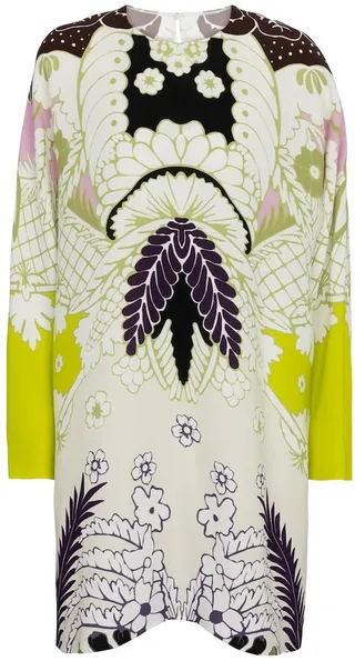 Valentino printed cady minidress