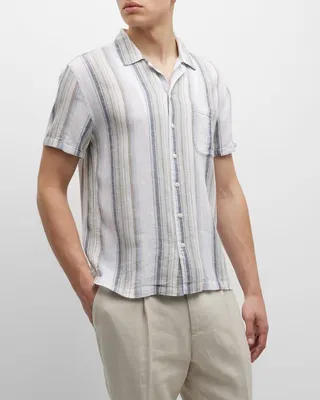 Men's Moreno Striped Camp Shirt