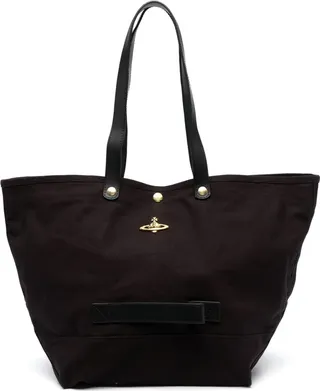 Orb-plaque canvas tote bag