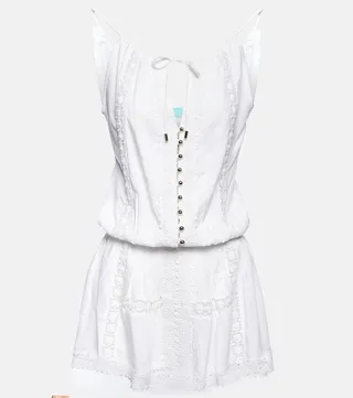 Chelsea tie-neck minidress
