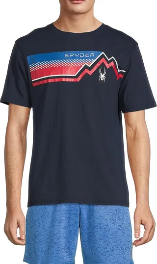 Striped Crewneck Graphic Tee