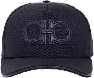 Salvatore Ferragamo Gancini Patch Baseball Cap