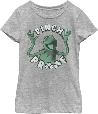 Girl's The Muppets Pinch Proof T-Shirt - Athletic Heather - Medium
