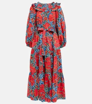Beatrix cotton poplin maxi dress
