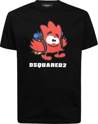 Dsquared2 Graphic Printed Crewneck T-Shirt