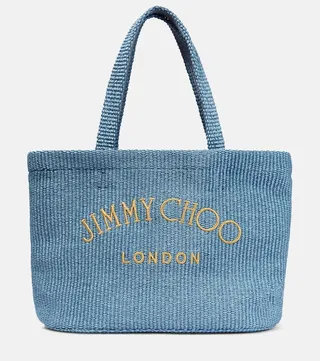 Varenne Large raffia tote bag