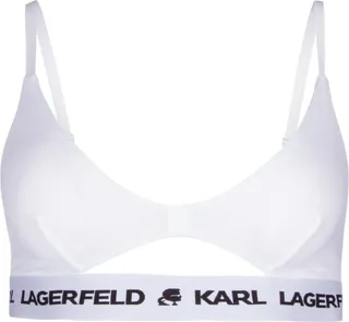 Karl Lagerfeld Logo Detailed Sleeveless Bra