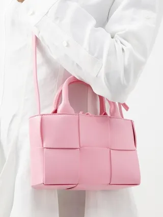 Arco Mini Intrecciato-leather Tote Bag
