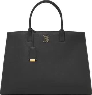 Medium TB Leather Tote