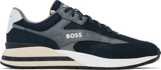 BOSS Navy Lace-Up Sneakers