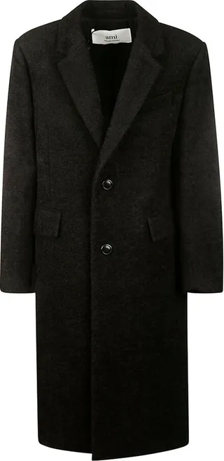 AMI Single-Breasted Tailored Coat