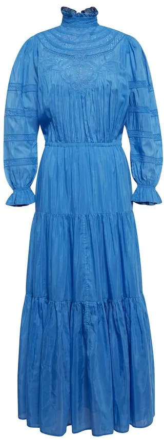 Gracie cotton and silk maxi dress