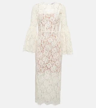 Lace midi dress