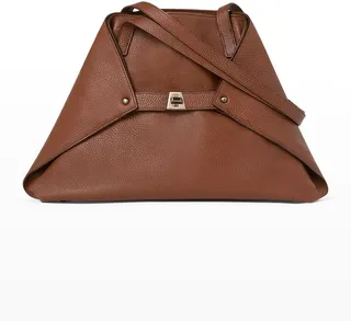 Ai Small Leather Shoulder Tote Bag