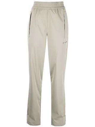 Hands Off logo track pants