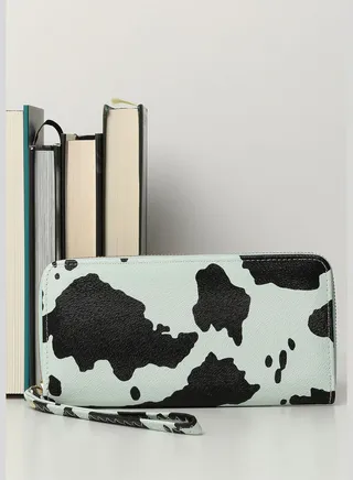 Printed Casual Regular Wallet with Zip Lock For Women