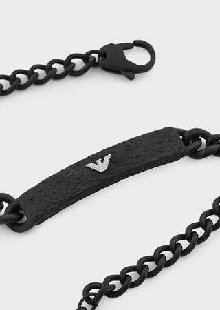 Black Stainless Steel ID Bracelet