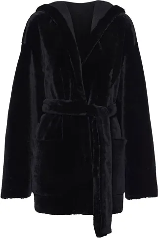 Shearling Deconstructed-Caban Jacket